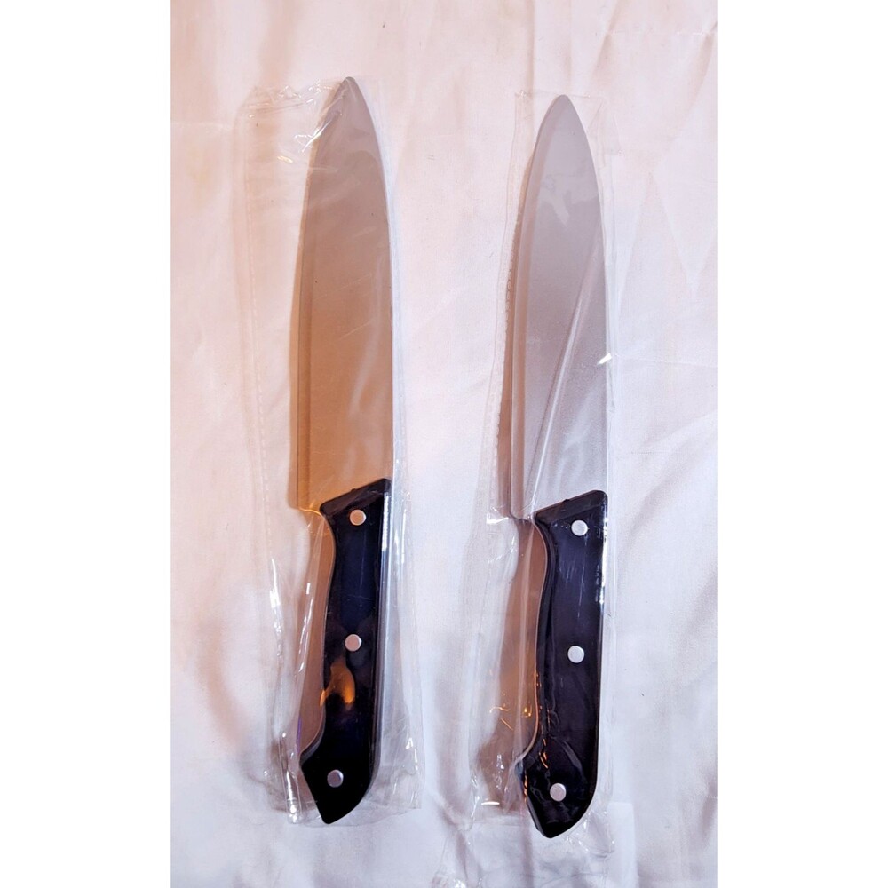2 Pack 12" Halloween Horror Knife Costume Props Cosplay New Open Box ** SAFE **